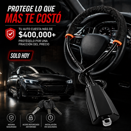 Candado para volante - Sistema de Seguridad de Acero Reforzado