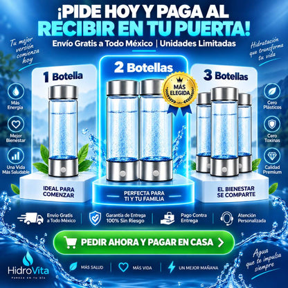 HidroVita - Botella Generadora de Agua Hidrogenada