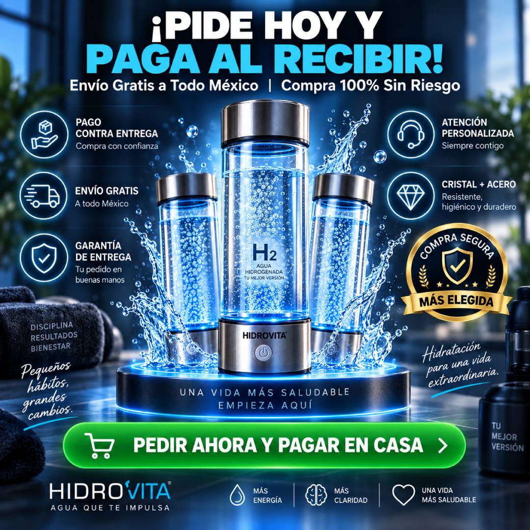 HidroVita - Botella Generadora de Agua Hidrogenada