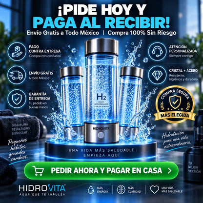 HidroVita - Botella Generadora de Agua Hidrogenada